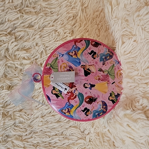 Disney Other - Disney Parks Princess Metal Ornament  Pink & Gold